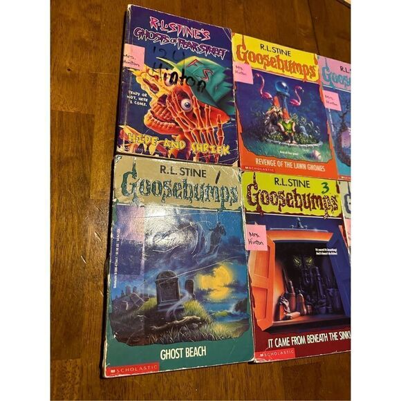 Vintage 90s R.L Stein Goosebumps Book Lot of 6 Hide and Shriek Horror Land - Picture 2 of 10